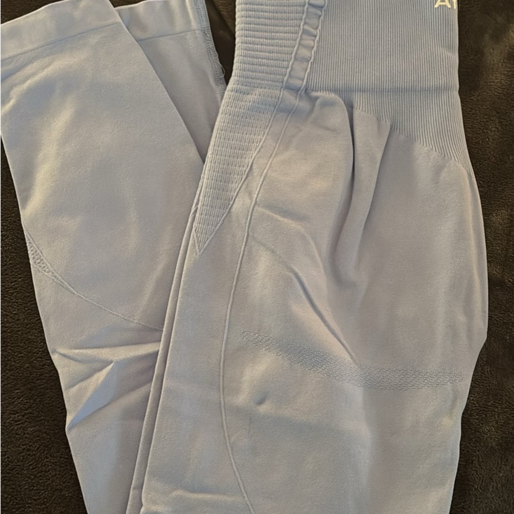 AYBL Blue Leggings Stretchy Athletic Bottoms
